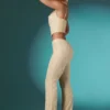 Fallon Petite Verzierte Spitzenhose mit niedriger Leibhöhe in Elfenbein