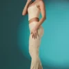 Fallon Petite Verzierte Spitzenhose mit niedriger Leibhöhe in Elfenbein