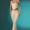 Fallon Petite Verzierte Spitzenhose mit niedriger Leibhöhe in Elfenbein