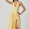 Farrah Modal-Camisole-Top mit Broderie Anglaise in Zitronengelb Farrah Modal-Camisole-Top mit Broderie Anglaise in Zitronengelb