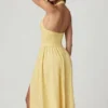 Farrah Modal-Camisole-Top mit Broderie Anglaise in Zitronengelb Farrah Modal-Camisole-Top mit Broderie Anglaise in Zitronengelb