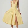 Farrah Modal-Camisole-Top mit Broderie Anglaise in Zitronengelb Farrah Modal-Camisole-Top mit Broderie Anglaise in Zitronengelb