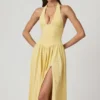 Farrah Modal-Camisole-Top mit Broderie Anglaise in Zitronengelb Farrah Modal-Camisole-Top mit Broderie Anglaise in Zitronengelb