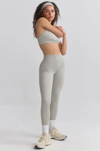 FlexiRib-Leggings mit hoher Taille in Grau