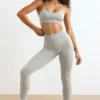 FlexiRib-Leggings mit hoher Taille in Grau