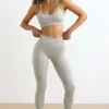 FlexiRib-Leggings mit hoher Taille in Grau