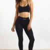 FlexiRib-Leggings mit hoher Taille in Schwarz