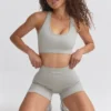 FlexiRib Racerback-Sport-BH in Grau FlexiRib Racerback-Sport-BH in Grau