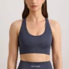 FlexiRib Racerback-Sport-BH in Indigo Slate