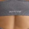 FlexiRib-Sport-BH mit U-Ausschnitt in Grau-Melange