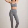 FlexiRib-Sport-BH mit U-Ausschnitt in Grau-Melange