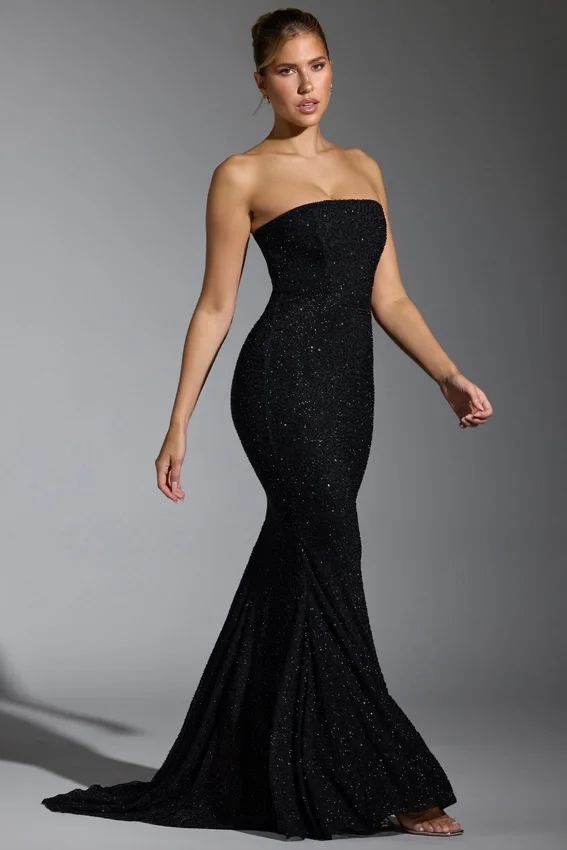 Florentina – Verziertes Korsettkleid in Schwarz Florentina – Verziertes Korsettkleid in Schwarz
