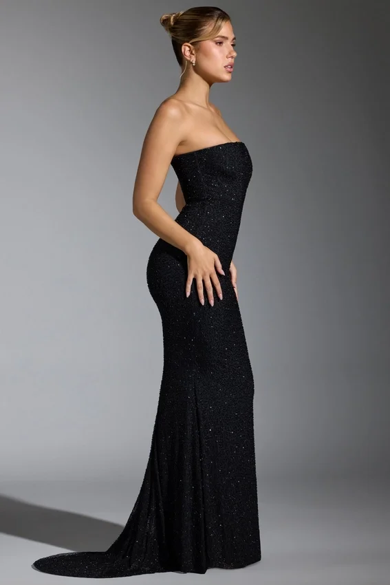 Florentina – Verziertes Korsettkleid in Schwarz Florentina – Verziertes Korsettkleid in Schwarz