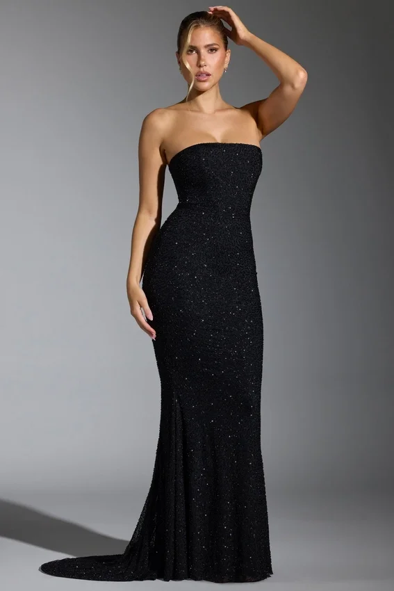Florentina – Verziertes Korsettkleid in Schwarz Florentina – Verziertes Korsettkleid in Schwarz