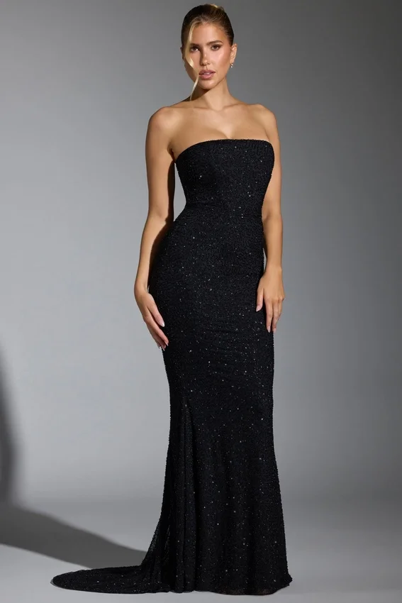 Florentina – Verziertes Korsettkleid in Schwarz Florentina – Verziertes Korsettkleid in Schwarz