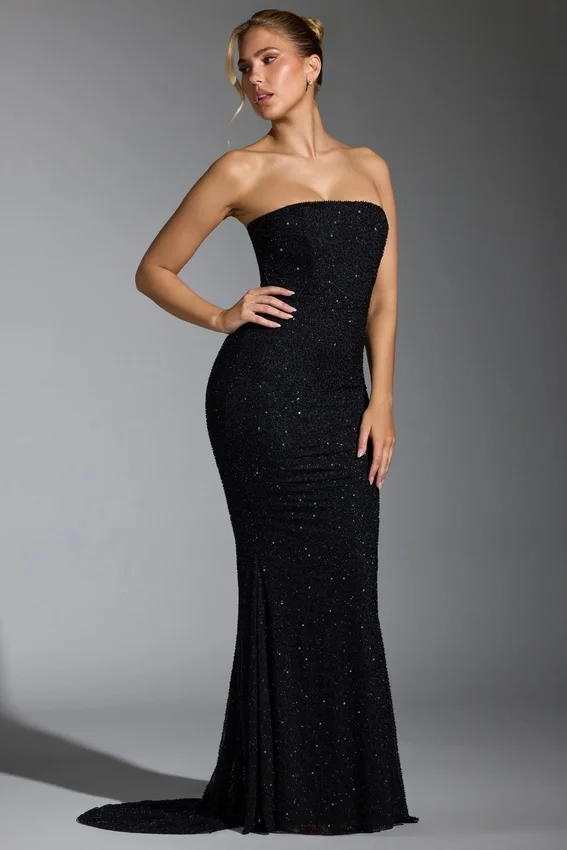 Florentina – Verziertes Korsettkleid in Schwarz Florentina – Verziertes Korsettkleid in Schwarz