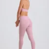 Foldover-Leggings mit mittlerer Leibhöhe und Steg in Mauve Foldover-Leggings mit mittlerer Leibhöhe und Steg in Mauve