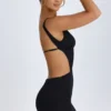 Gaia Cut-Out A-Line Minikleid in Schwarz