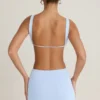 Gaia Cut-Out A-Linien-Minikleid in Periwinkle-Blau