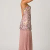 Galia – Verziertes, wandelbares Schnürkleid in Floral Pink