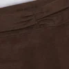 Geraffte Mini-Shorts in Pecan-Melange