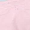Geraffte Schlaghose aus gebürstetem Jersey in Hellrosa-Mélange