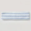 Geripptes Jersey-Stirnband mit blauen Streifen Geripptes Jersey-Stirnband mit blauen Streifen