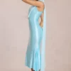 Giada Midaxi-Kleid mit Schaldetail in Soft Aqua