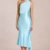 Giada Midaxi-Kleid mit Schaldetail in Soft Aqua