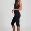 Giuliana Ponte Jersey Cropped Capri-Hose in Schwarz Giuliana Ponte Jersey Cropped Capri-Hose in Schwarz