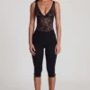 Giuliana Ponte Jersey Cropped Capri-Hose in Schwarz Giuliana Ponte Jersey Cropped Capri-Hose in Schwarz