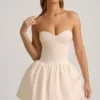 Gloriana Midaxi-Kleid mit umwandelbarem Schößchen und Schleifendetail in Elfenbein