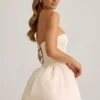 Gloriana Midaxi-Kleid mit umwandelbarem Schößchen und Schleifendetail in Elfenbein