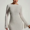 Grazina verziertes A-Linien-Minikleid mit offenem Rücken in Weiß Grazina verziertes A-Linien-Minikleid mit offenem Rücken in Weiß