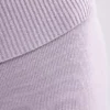 Grob gestrickte Kick-Flare-Hose mit Umschlag in Dusty Lavender Grob gestrickte Kick-Flare-Hose mit Umschlag in Dusty Lavender