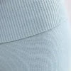 Grob gestrickte Kick-Flare-Hose mit Umschlag in Dusty Teal Grob gestrickte Kick-Flare-Hose mit Umschlag in Dusty Teal