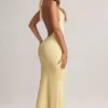 Hallie Modal-Maxikleid mit Neckholder in Lemon Sherbet Hallie Modal-Maxikleid mit Neckholder in Lemon Sherbet