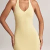 Hallie Modal-Maxikleid mit Neckholder in Lemon Sherbet Hallie Modal-Maxikleid mit Neckholder in Lemon Sherbet