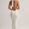 Hallie Modal-Maxikleid mit Neckholder in Weiß
