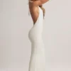 Hallie Modal-Maxikleid mit Neckholder in Weiß