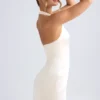 Harmonia Halterneck Structured Tulip Minikleid in Elfenbein Harmonia Halterneck Structured Tulip Minikleid in Elfenbein