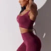 High-Waist-Bikershorts „Super Sculpt“ in Pflaume High-Waist-Bikershorts „Super Sculpt“ in Pflaume