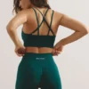 High Waist Define Luxe Mini-Shorts in Jadegrün High Waist Define Luxe Mini-Shorts in Jadegrün