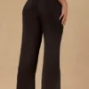 Hydra-Hose mit Bindeband vorne und weitem Bein in Schwarz Hydra-Hose mit Bindeband vorne und weitem Bein in Schwarz