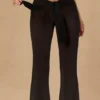 Hydra-Hose mit Bindeband vorne und weitem Bein in Schwarz Hydra-Hose mit Bindeband vorne und weitem Bein in Schwarz
