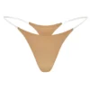 Intimates Nahtloser Strick-String mit transparenten Trägern in Karamell Intimates Nahtloser Strick-String mit transparenten Trägern in Karamell