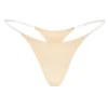 Intimates Nahtloser Strick-String mit transparenten Trägern in Warm Peach Intimates Nahtloser Strick-String mit transparenten Trägern in Warm Peach