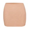 Intimates Soft Mesh Low-Rise Micro-Mini-Röck in Warm Peach