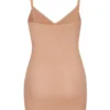 Intimates Soft Mesh Mini-Slip-Kleid mit V-Ausschnitt in Warm Peach Intimates Soft Mesh Mini-Slip-Kleid mit V-Ausschnitt in Warm Peach