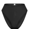 Intimates Soft Mesh Slip mit hoher Taille in Schwarz